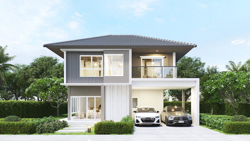 แบบบ้าน Benir บี ทเวนตี้ เวสต์เกต บ้านเดี่ยว 4 ห้องนอน พื้นที่ใช้สอย 190.85 ตร.ม.